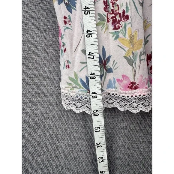 Gap Long Floral Dress Size Small Petite Coquette Feminine Romantic Lace Pink - Picture 6 of 9